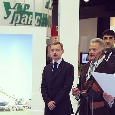 Олександр Кацуба на відкритті виставки «Нафта і газ» у Києві, 2013 рік