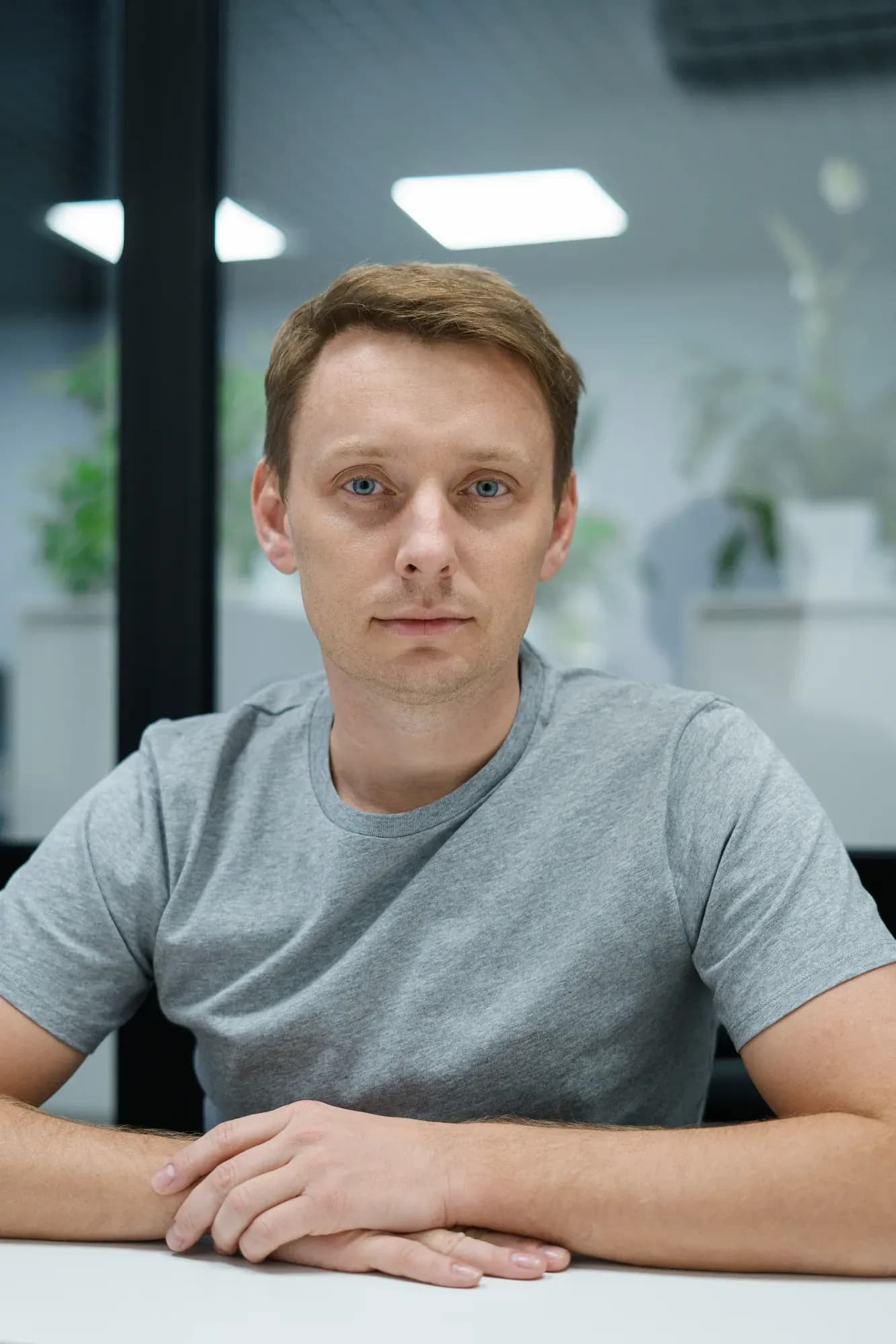 Oleksandr Katsuba in his office