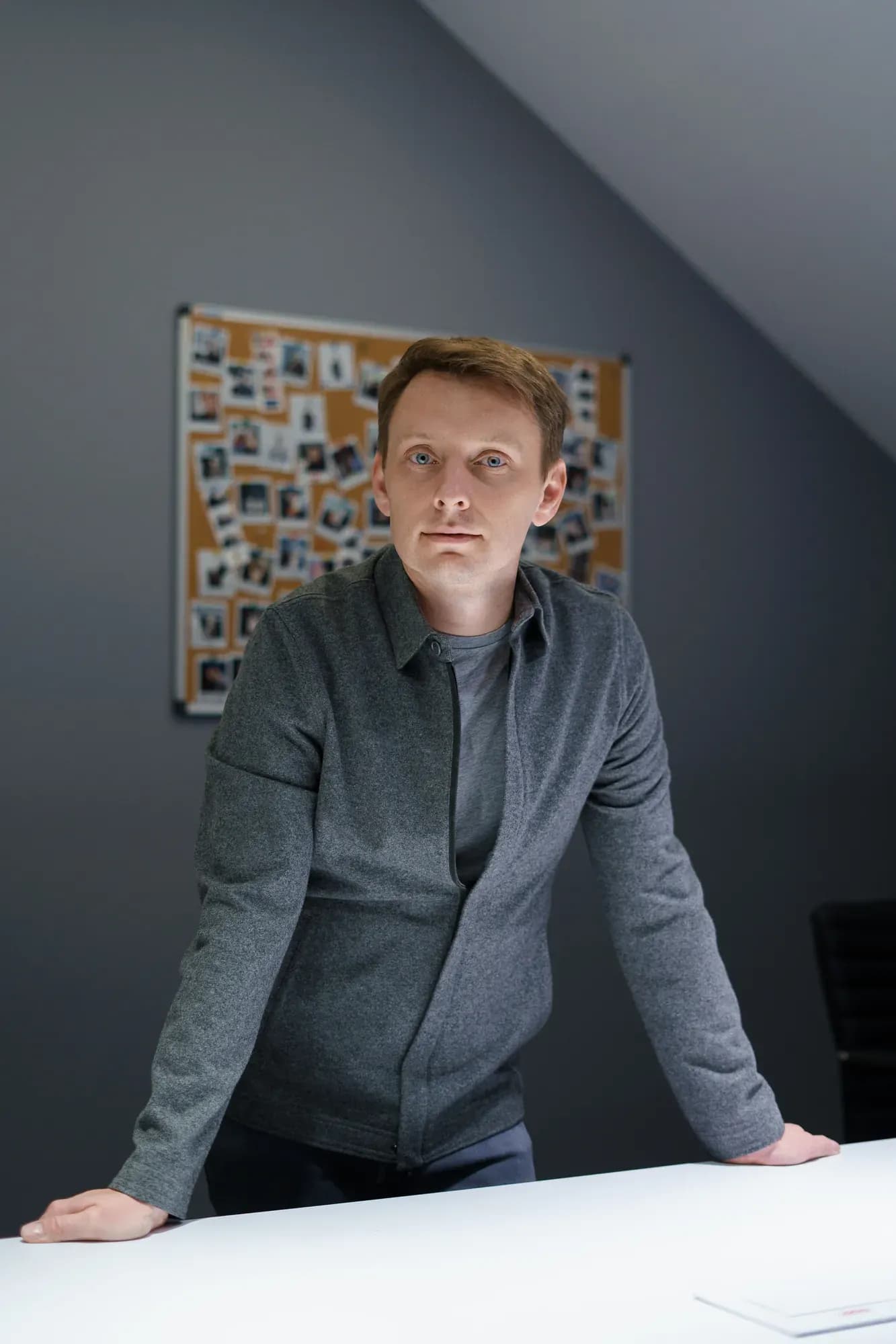 Oleksandr Katsuba in his office